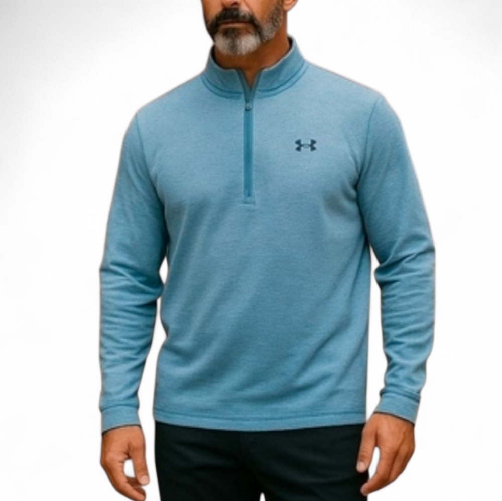 Under Armour Fleece Quarter Zip Pull Over Jacket Size Medium